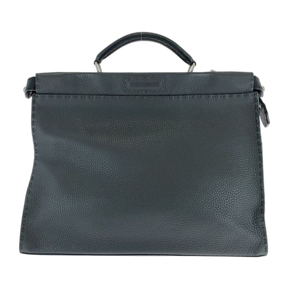 Fendi Leather Selleria Peekaboo Briefcase